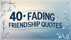 40+ Fading Friendship Quotes