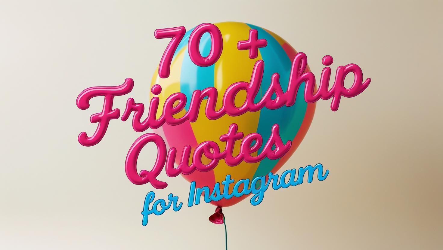 70+ Friendship Quotes for Instagram