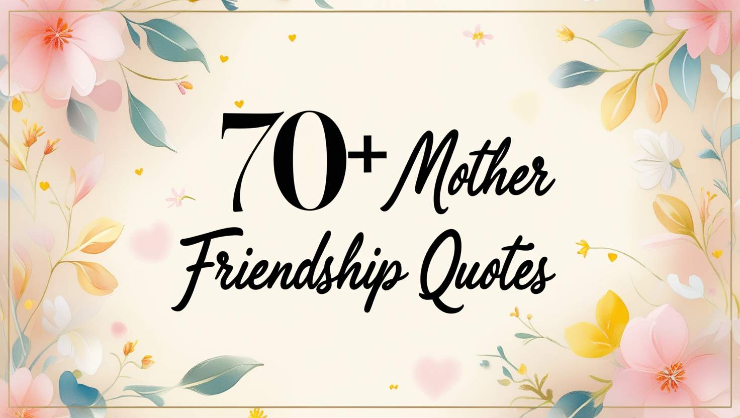 70+ Mother Friendship Quotes