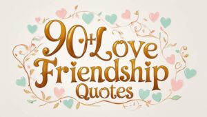 90+ Love Friendship Quotes